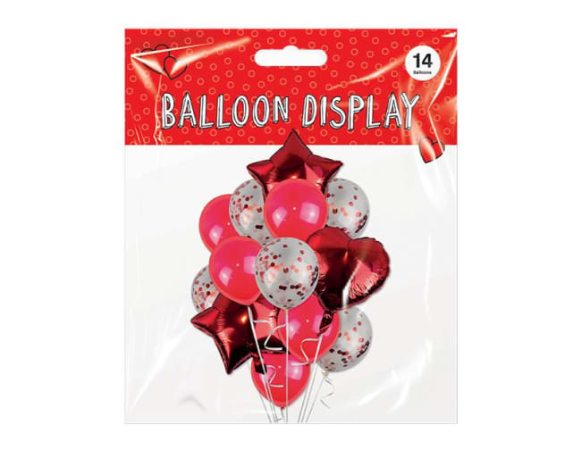 Valentine's Day Heart Balloon Set 14pk