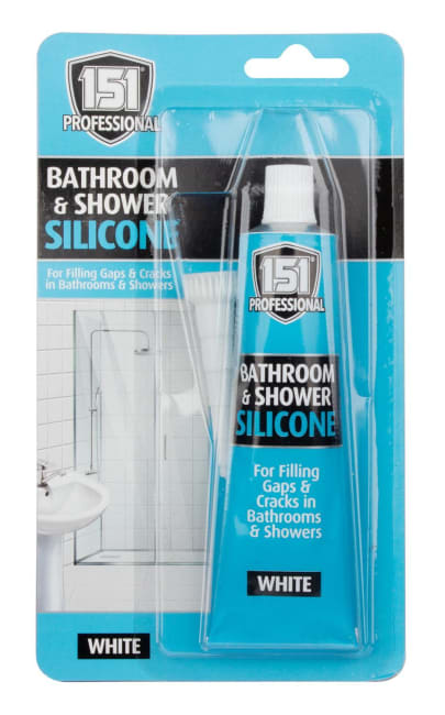 151 Bath & Shower White Silicone Sealant 70g