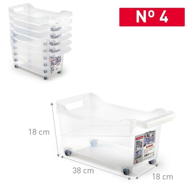 Plastic Forte Multitask Trolley No.4 18x38x18cm