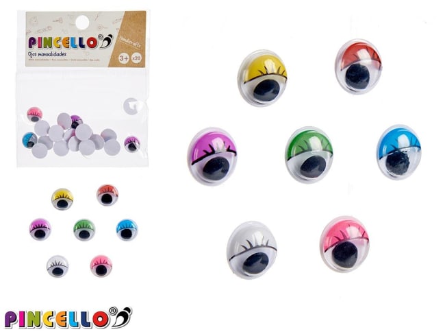 Pincello Hobby Øyne 20stk