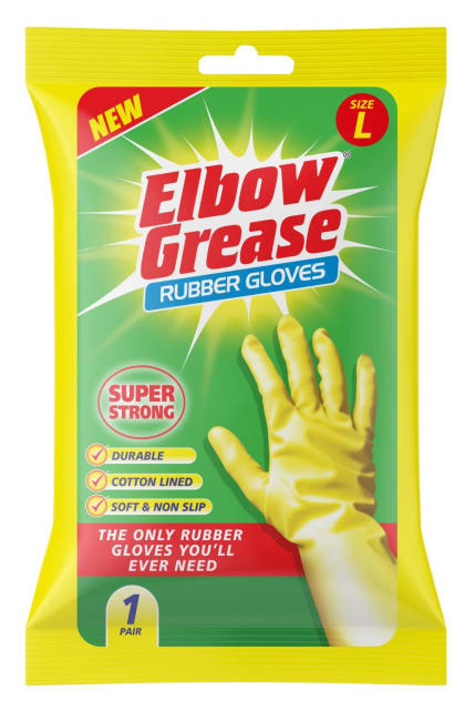 Elbow Grease Super Strong Rubber Glove Large
