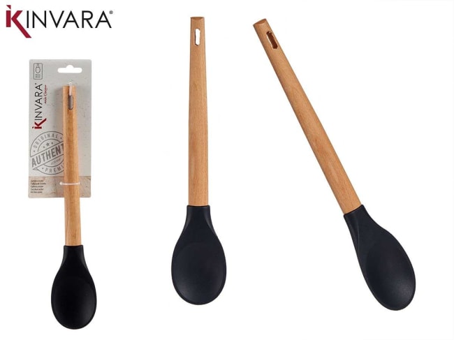 Kinvara Beach Wood Silicone Spoon 30cm