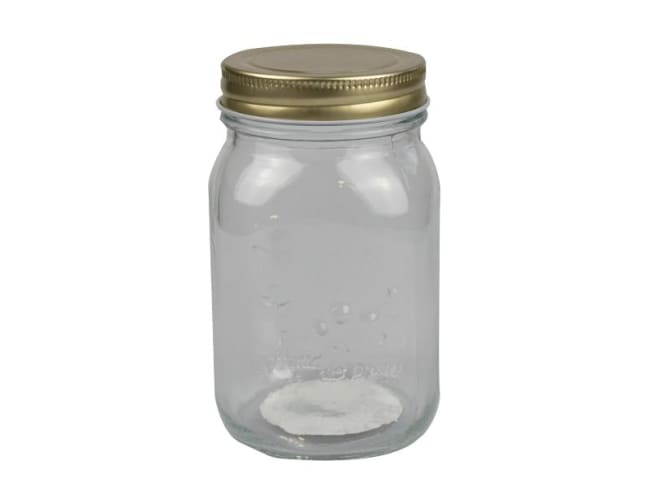 Cooke&Miller Glass Jar w/Metal Top Lid 500ml