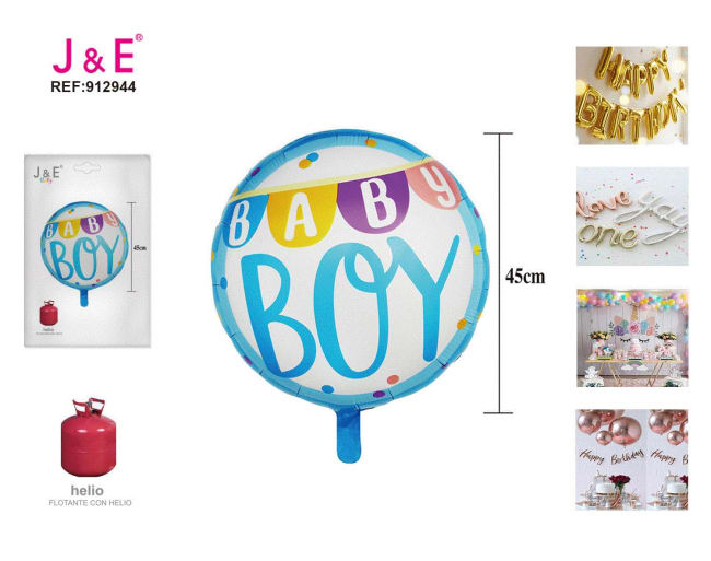 J&E Party Baby Boy Balloon 45cm