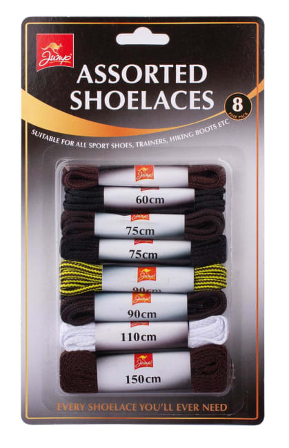 Jump Shoe Laces Assorted 8pair