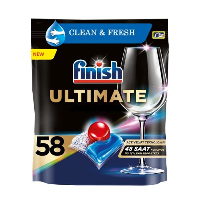 Finish All In One Ultimate Dishwasher Tabs 58pk
