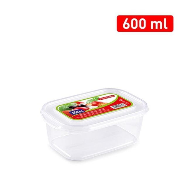 Basic Matoppbevaringsboks m/Lokk 600ml