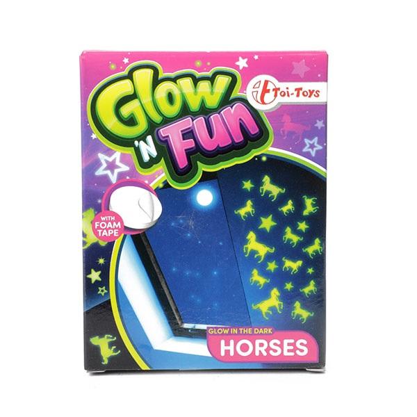 Glow N' Fun Glow In The Dark Horses Deco Stickers