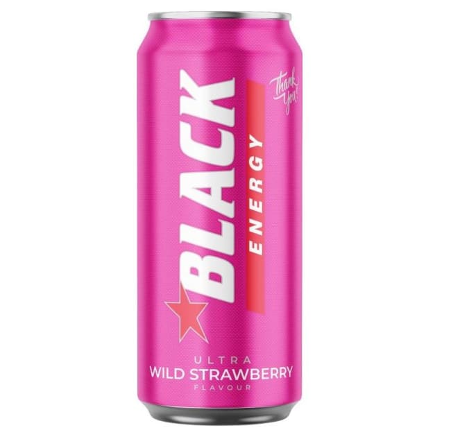 Black Ultra Wild Strawberry Energy Drink 0,5L