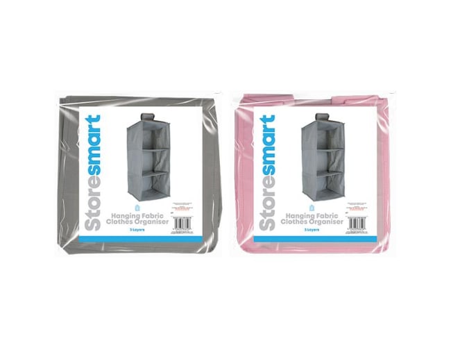 StoreSmart Clothing Organizer Div.Farger