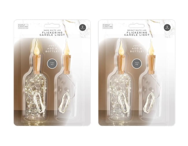 Simply Lighting Flickering Candle Light 2pk Div.Typer