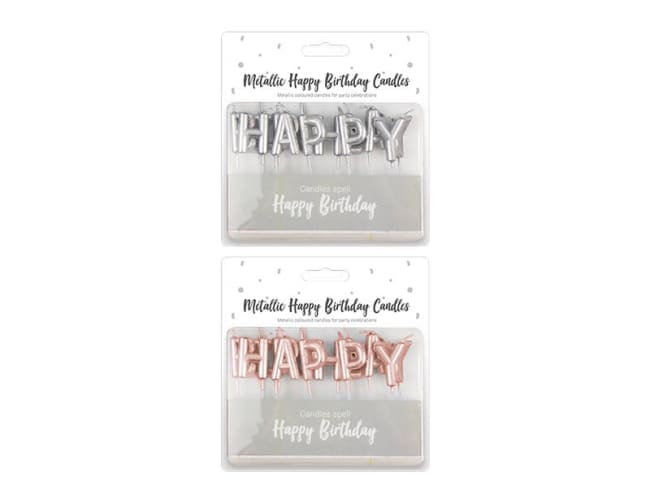Happy Birthday Candles Div.Farger