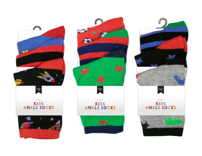 Farley Mill Kids Socks 3pk Div.Str