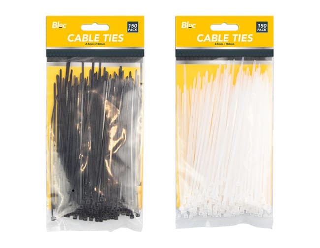 Bloc Cable Ties 2,5x150mm 150pk Div.Farger
