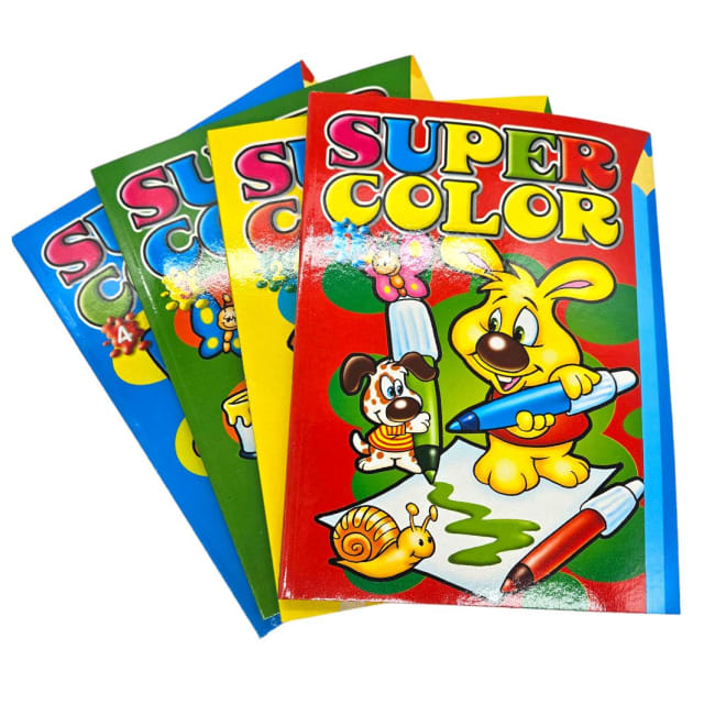 Super Coloring Fargebok Div.Typer