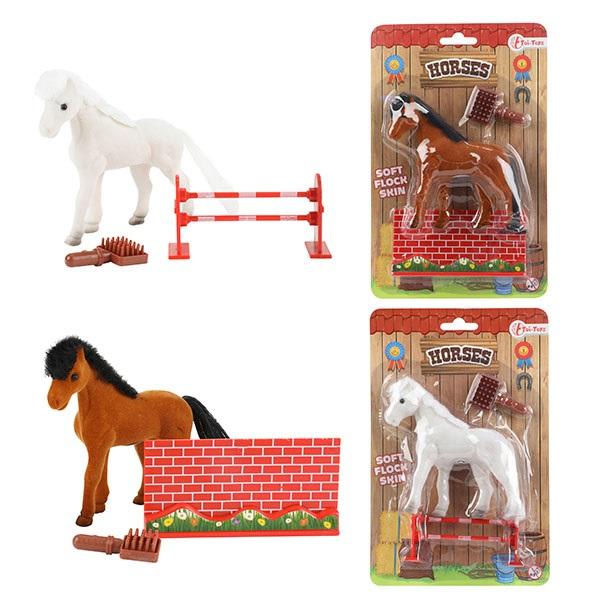 HORSES Flock Horse w/Obstacle Div.Typer