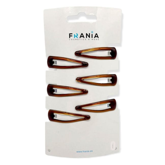 Frania Hårspenner 4,5cm Brun 6stk
