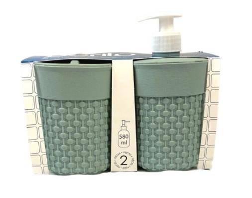 Berilo Såpe- og Tannbørsteholder Grønn