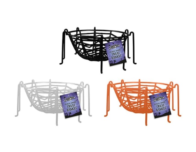 Halloween Spider Treat Basket Ø26,5cm Div.Farger