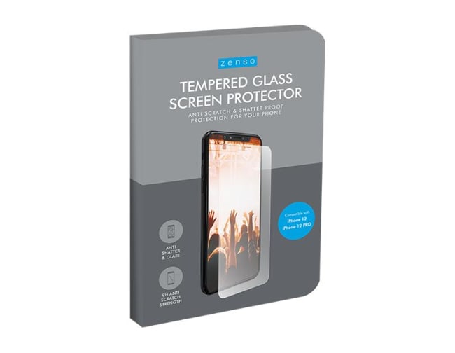 Zenso iPhone 12/12 Pro Tempered Glass Screen Protector Kit 