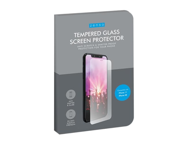 Zenso iPhone 11/11 XR Tempered Glass Screen Protector Kit 