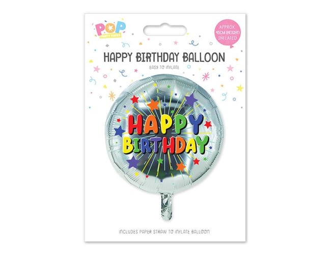 Happy Birthday Foil Balloon 45cm