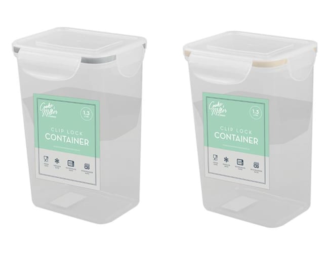 Cooke&Miller Clip Lock Container 1,3L Div.Farger