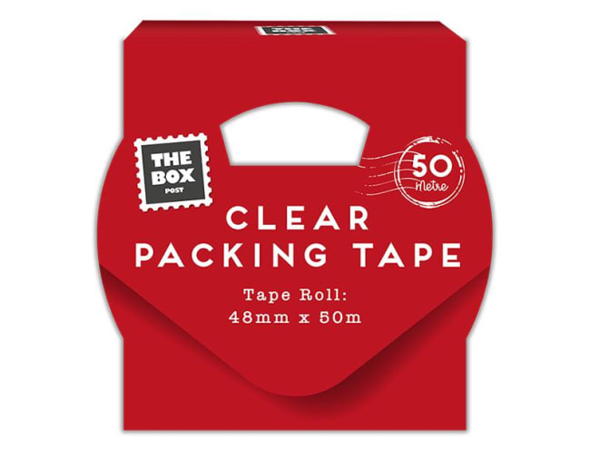 The Box Post Clear Packing Tape 50m