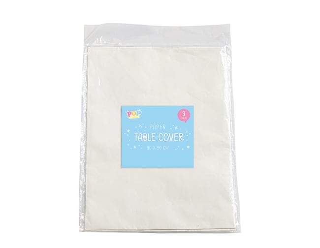 Pop Paper Tablecloths 90x90cm 3pk