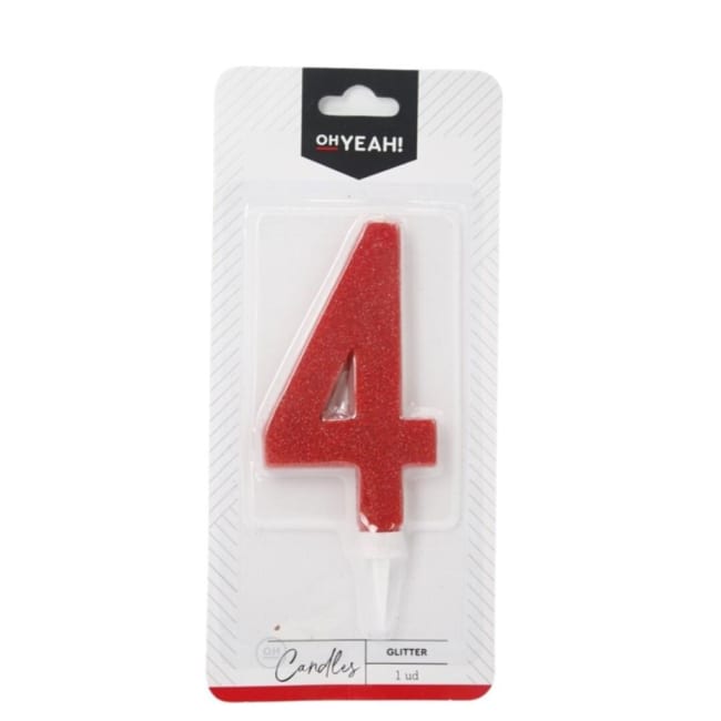 OH YEAH! Bursdagslys  "4"  15,5cm Div.Farger