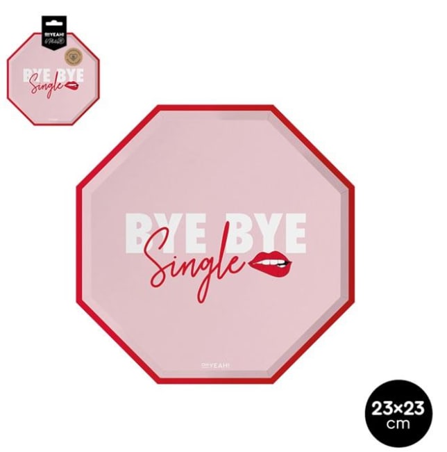 OH YEAH! Bridal Shower Paper Plates 23cm 6pk