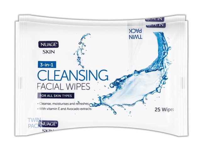 Nuage Skin 3in1 Cleansing Facial Wipes 2x25pk