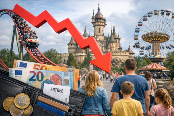 Pretparken voelen de knip van de consument