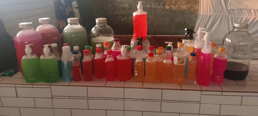 Produits réalisés pendant une formation en fabrication de savons