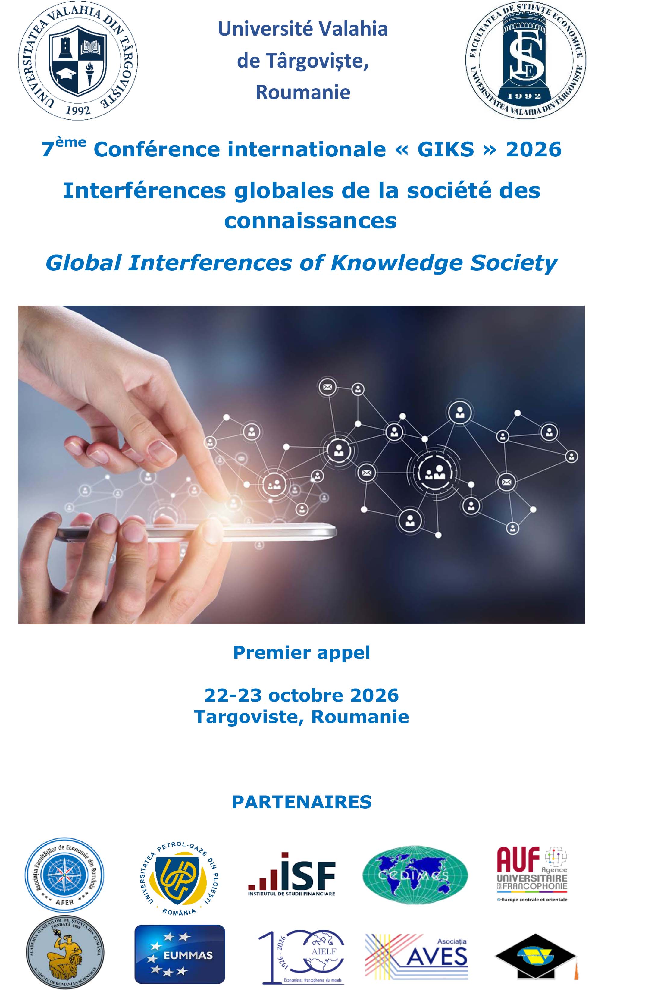 Appel à communications — 7ème Conférence internationale GIKS 2026