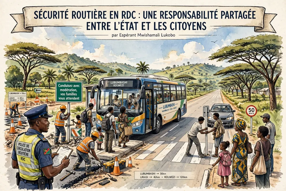 Sécurité routière en RDC : une responsabilité partagée entre l’État et les citoyens