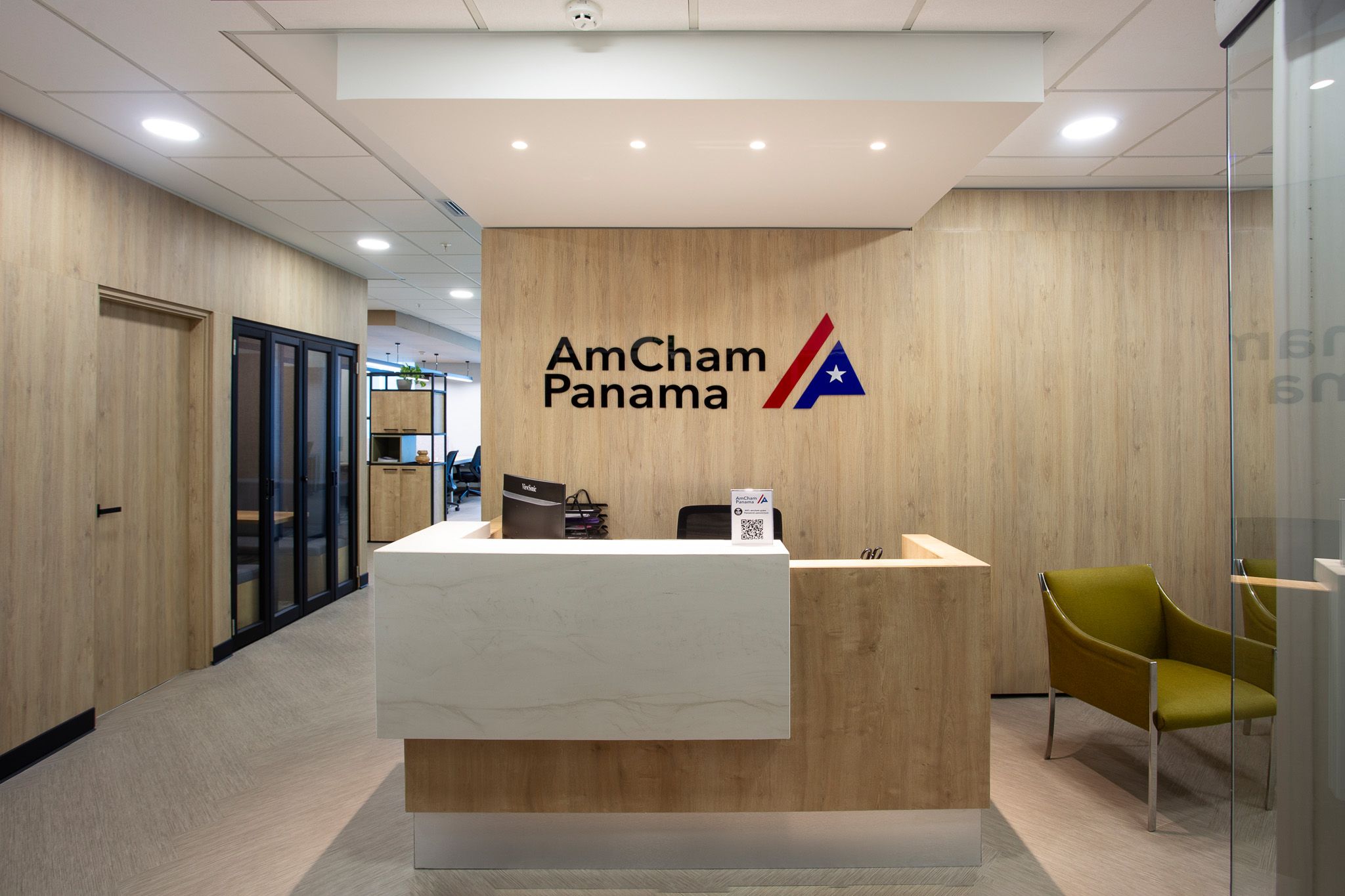 Reception AmCham with Logo