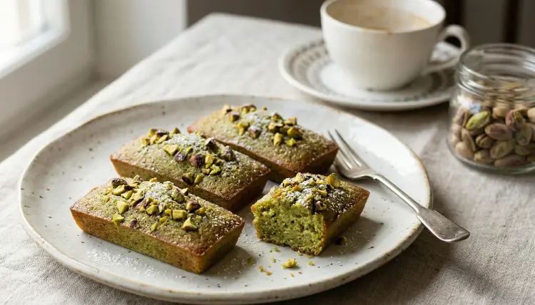 촉촉한 피스타치오 휘낭시에 레시피 완성 모습