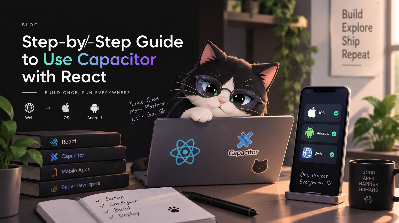 Change your React/Next web app into a Mobile App in 5 minutes with Capacitor