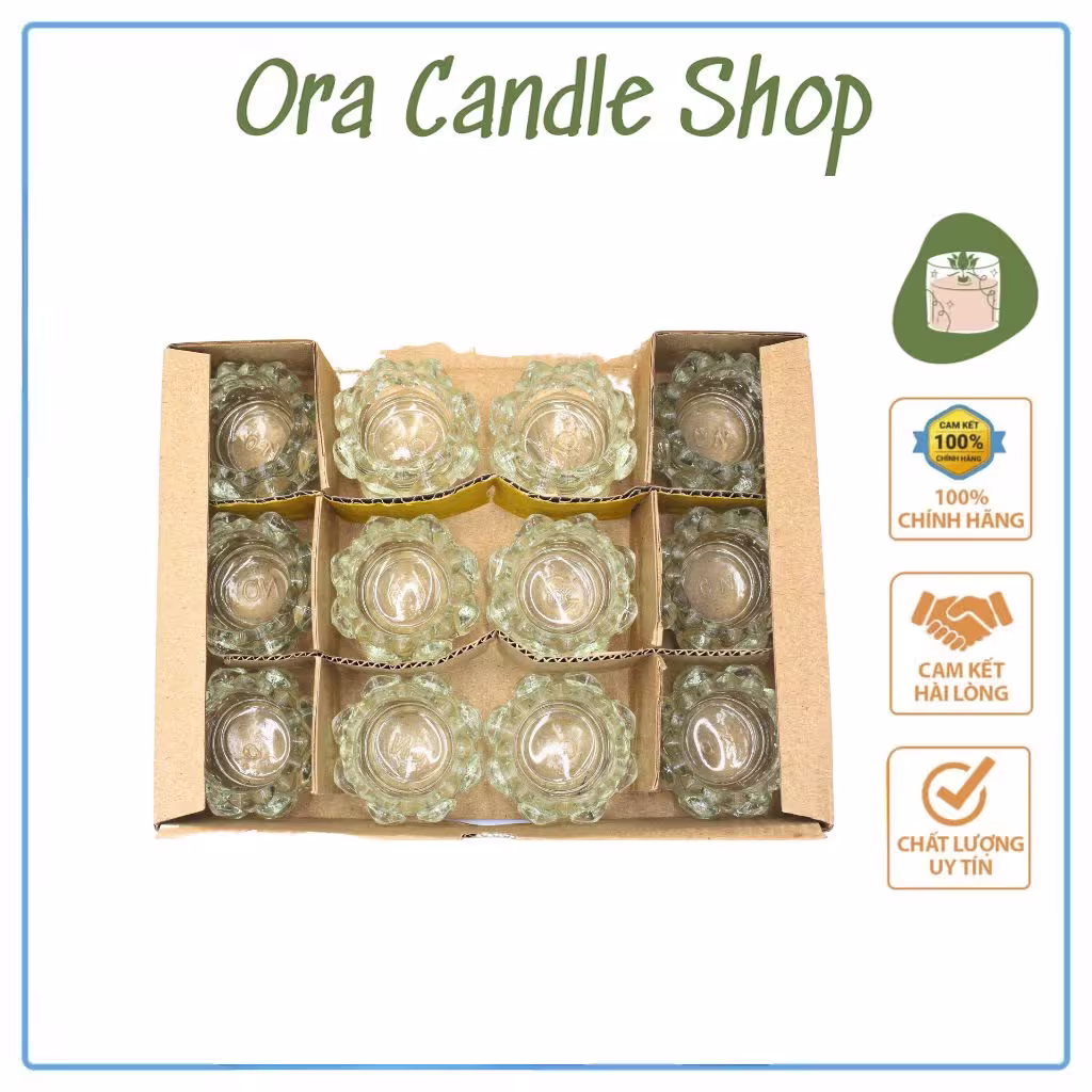 Small Lotus Flower Bases (Box of 12)