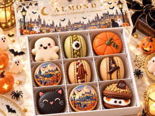 Halloween UK Postal Box · 9 macarons preview 1