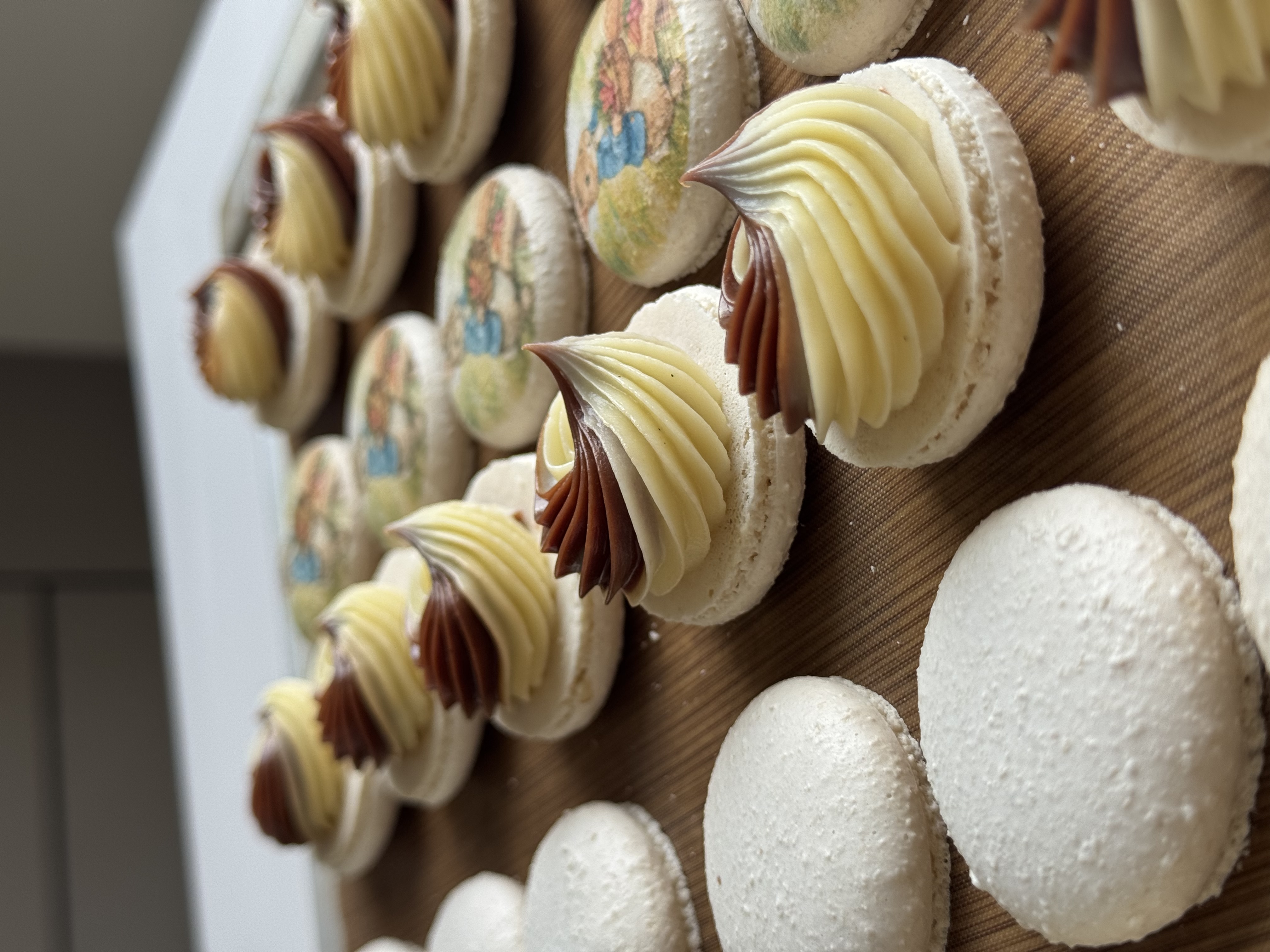 Kinder Egg Chocolate Macarons