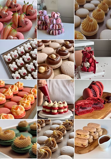 Almond Club flavour development collage