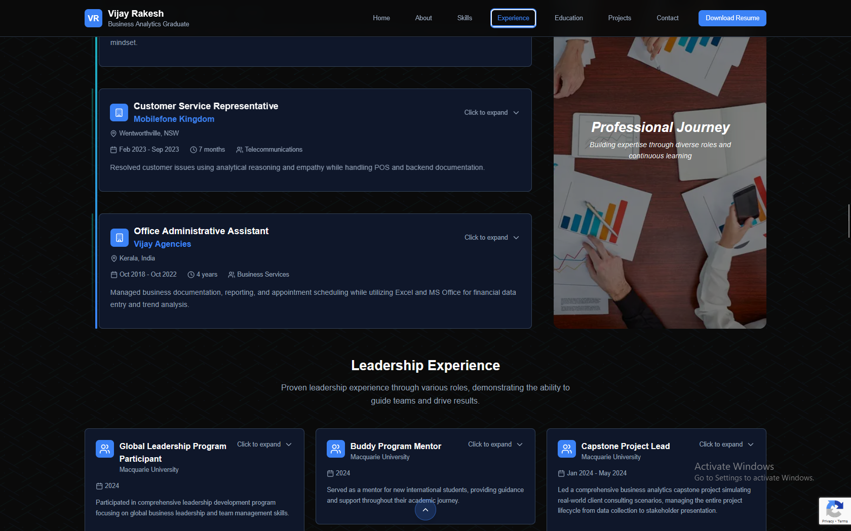 Desktop view showing complete website layout and professional design