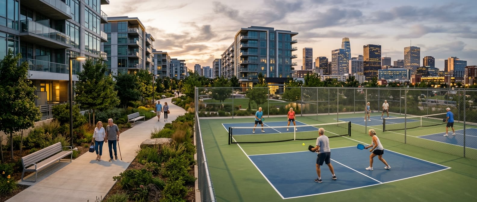 Pickleball and Pedestrian Pathways Redefining the Modern Retirement Lifestyle