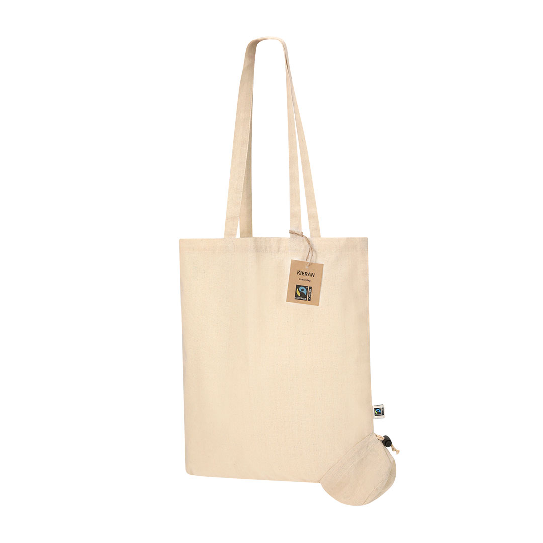 Imagen de Bolsa Plegable Kieran Fairtrade listo para personalizar con logo de empresa