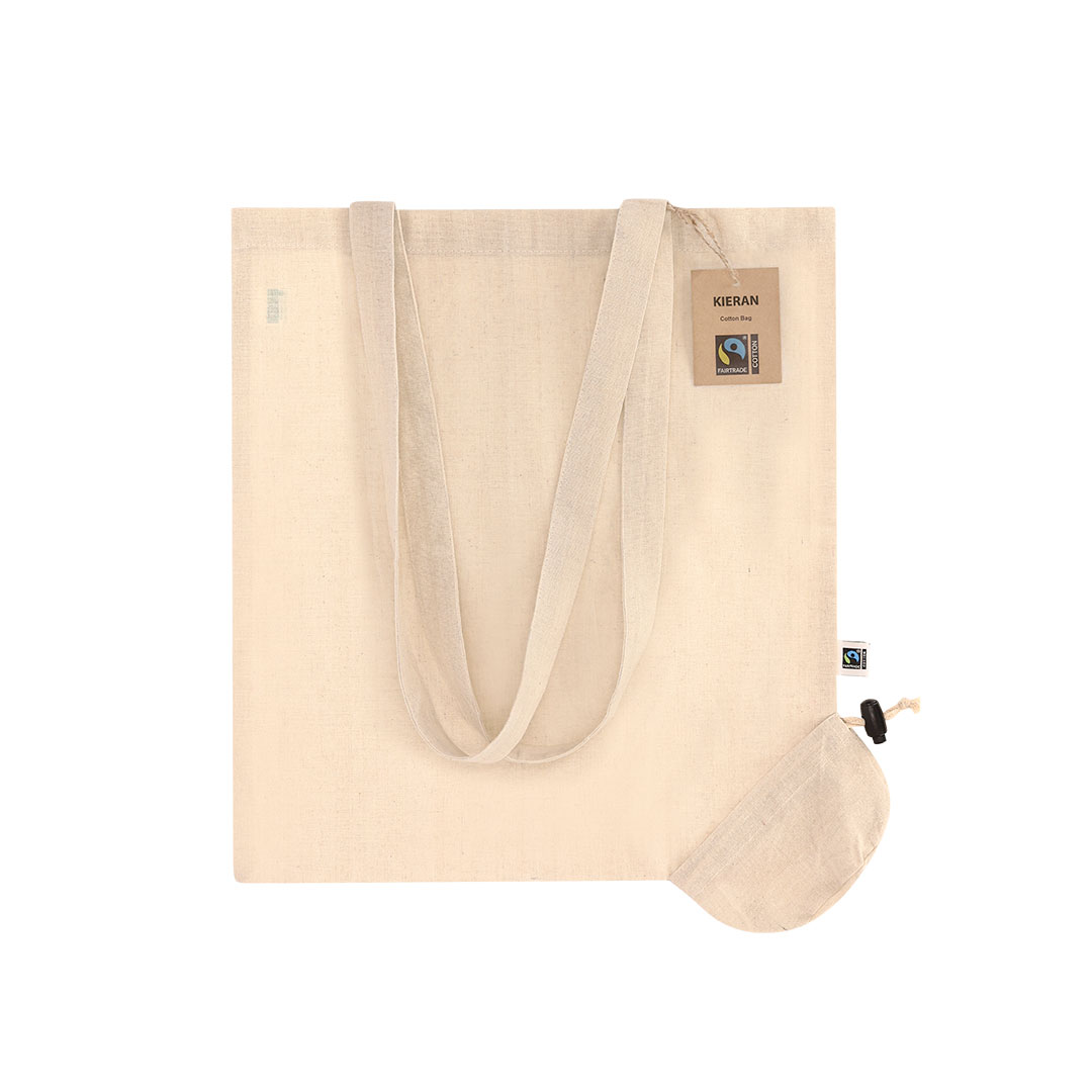 Imagen de Bolsa Plegable Kieran Fairtrade listo para personalizar con logo de empresa