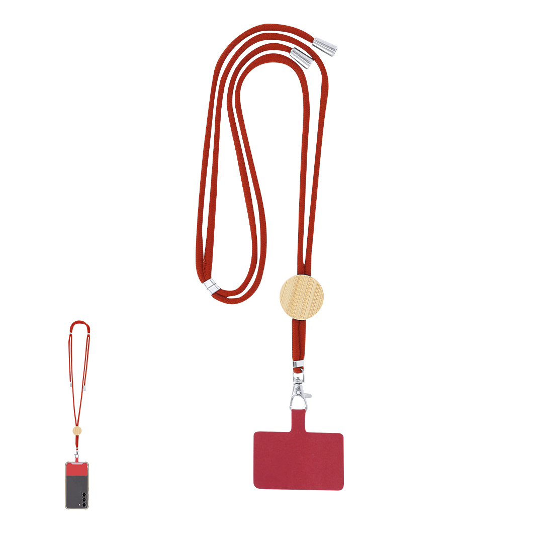 Imagen de Lanyard Soporte Thorne listo para personalizar con logo de empresa
