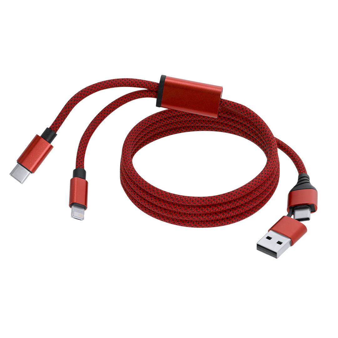 Imagen de Cable Cargador Briony listo para personalizar con logo de empresa