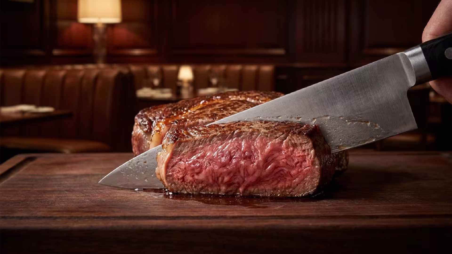 Chef Grilling Wagyu Meat